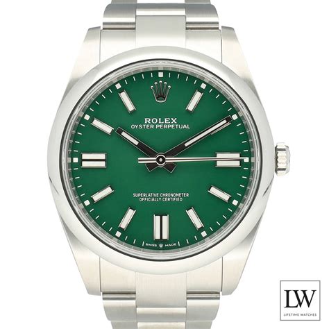 Rolex Oyster Perpetual met een Groene wijzerplaat